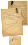 Hunter S. Thompson Letter Signed HST, One of His First From South America in 1960 -- ...Once I get a beach house and a scooter, heaven will be within my grasp...